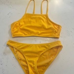 Yellow target swimsuit